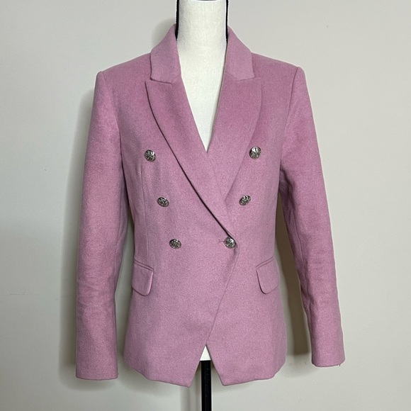 🌸🌺🌷White House Black Market Pink Blazer with Silver Buttons - Picture 7 of 16